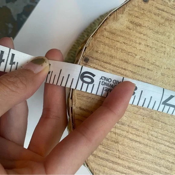 Vintage Dritz Scovill floral sewing oval basket container green pink tan - Picture 8 of 13